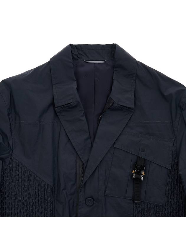 Poplin Workwear Waxed Cotton Jacket Navy - DIOR - BALAAN 4