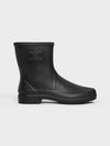 Natural Rubber Mid Rain Boots Black - CELINE - BALAAN 2