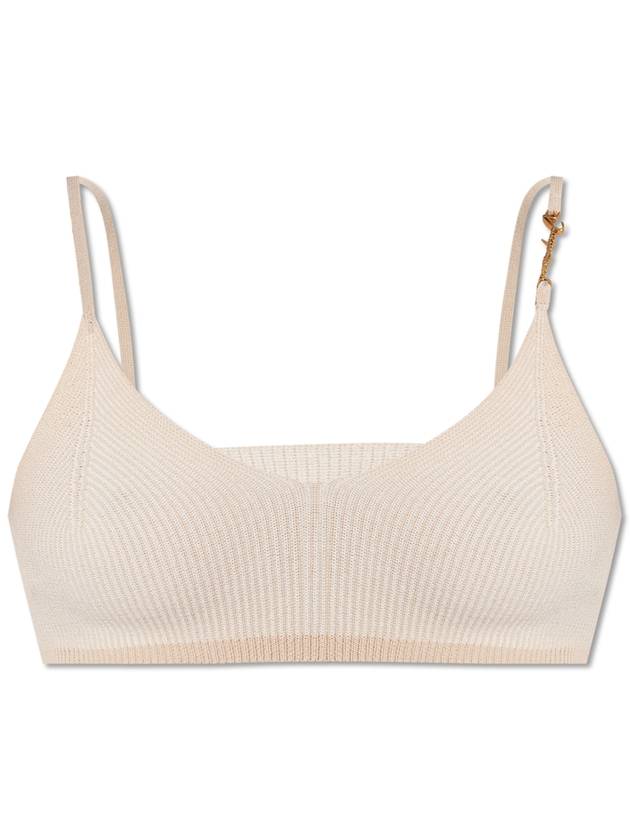 Pralou logo decoration bralette top 231KN5022060 - JACQUEMUS - BALAAN 2