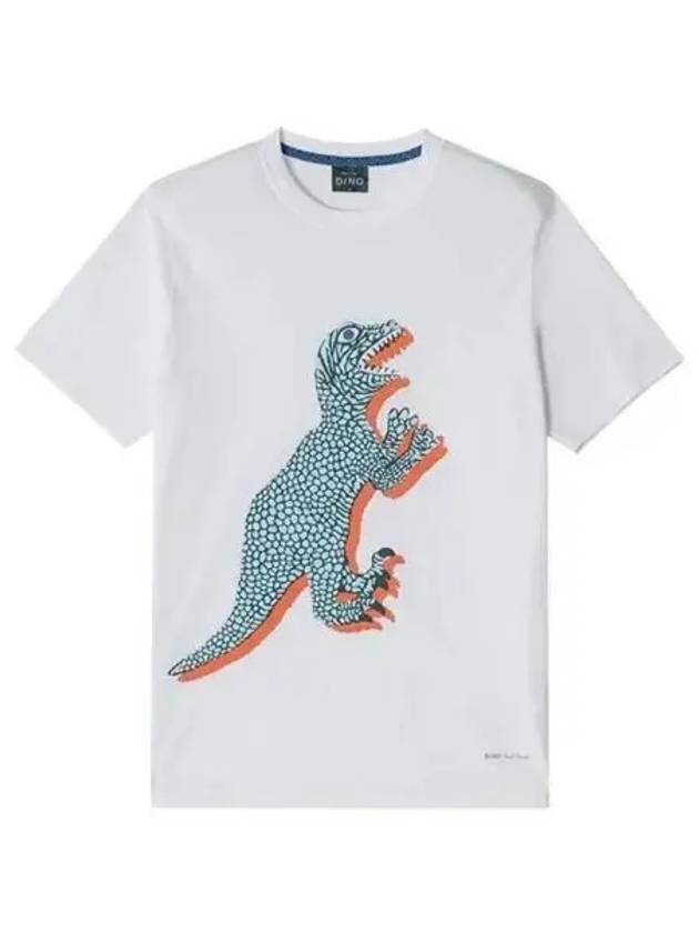 Men's Dino Short Sleeve T-Shirt White - PAUL SMITH - BALAAN 2