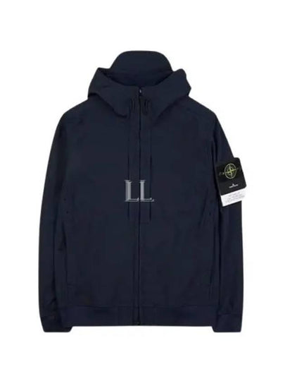 Soft Shell RE Dye Technology Hooded Jacket Navy - STONE ISLAND - BALAAN 2