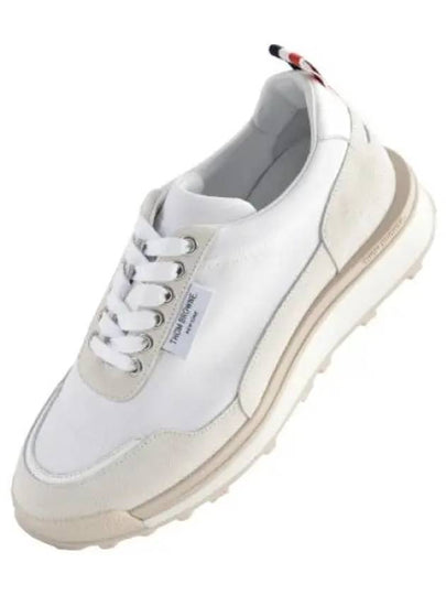 Eco Nylon Alumni Low Top Sneakers White - THOM BROWNE - BALAAN 2