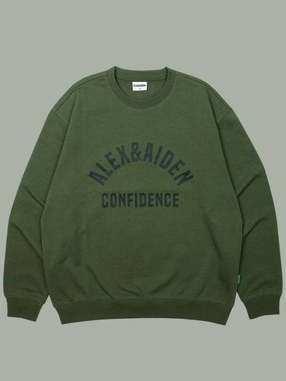 Renewal Confy Arch Logo Sweatshirt Light Khaki - ALEX&AIDEN - BALAAN 2