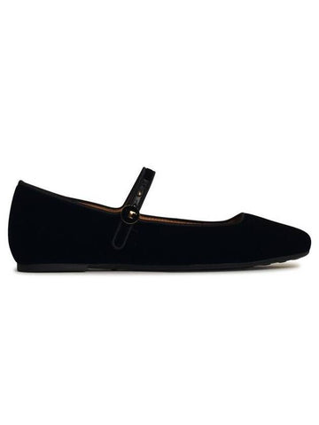 Tod'S Black Velvet Ballet Flats - TOD'S - BALAAN 1