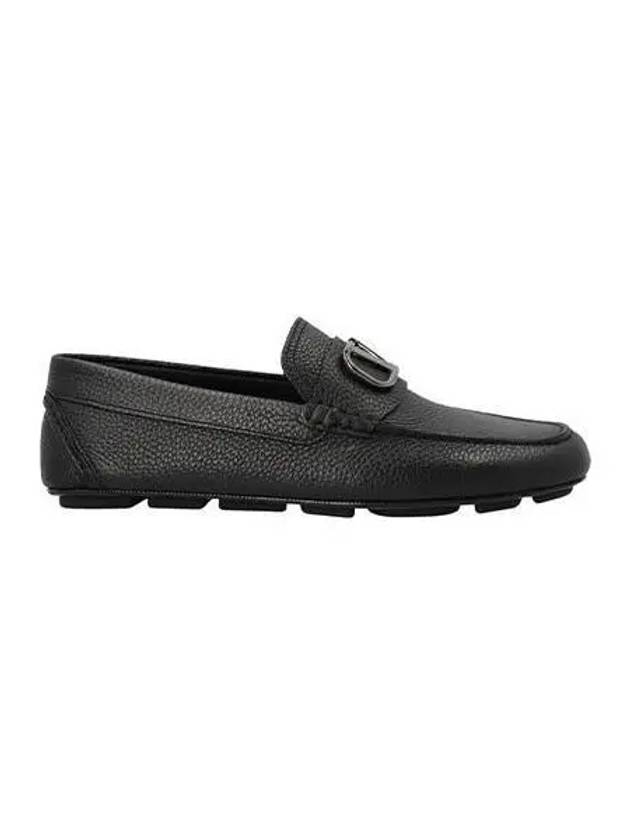 Men s V Logo Driving Loafers Black 1Y2S0G30 BNT - VALENTINO - BALAAN 1