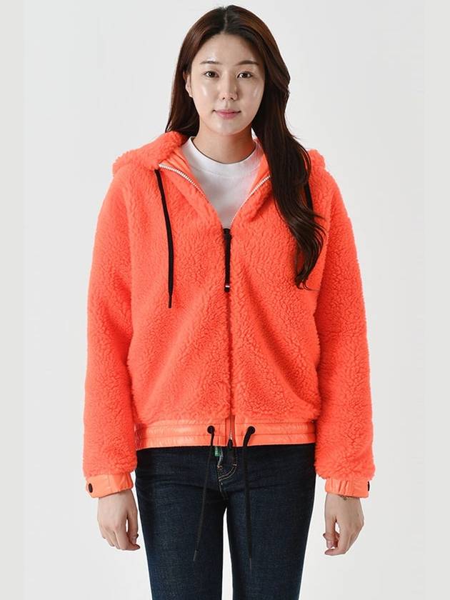 TEDDY hooded zip-up fluo orange - MONCLER - BALAAN 2