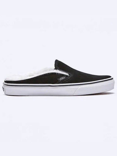 Classic Slip On Mule Suede Black Sherpa VN0A4P3UTC61 - VANS - BALAAN 1