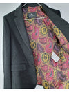 Floral Wool Acrylic Black Blazer Jacket - ETRO - BALAAN 6