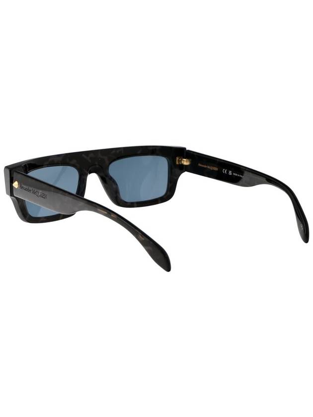 Sunglasses AM0427S 003 003 HAVANA HAVANA BLUE - ALEXANDER MCQUEEN - BALAAN 5