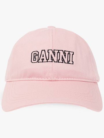 Ganni Baseball Cap, Women's, Pink - GANNI - BALAAN 1