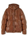 Drawstring Hood Goose Down Jacket Padded Brown - JIL SANDER - BALAAN 2