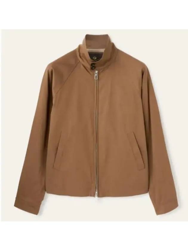 Taga Twill Cotton Zip-Up Jacket Brown - LORO PIANA - BALAAN 2