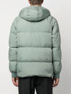 Garment Dyed Crinkle Reps Recycled Nylon Hoodie Padding Sage Green - STONE ISLAND - BALAAN 4