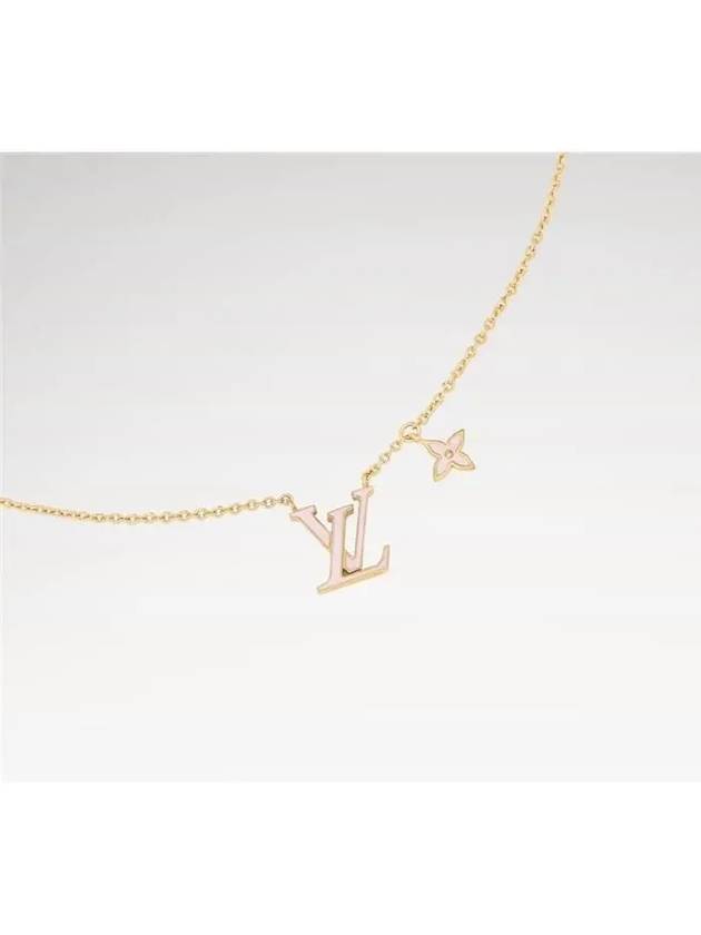 LV Iconic Enamel Necklace Gold - LOUIS VUITTON - BALAAN 4