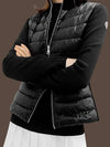 High Neck Padded Wool Cardigan Black - MONCLER - BALAAN 10