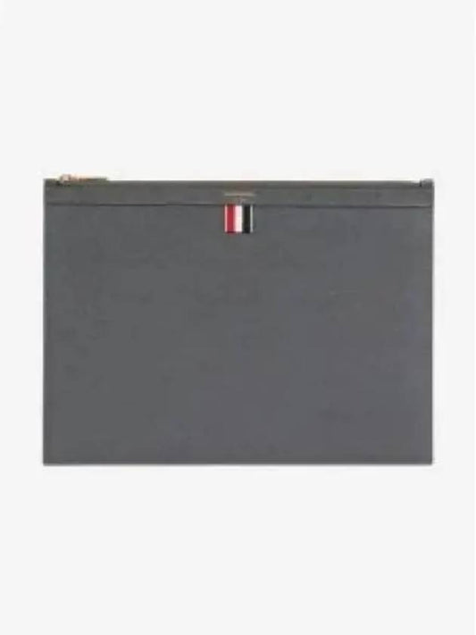 Medium Document Holder Clutch Bag Dark Grey - THOM BROWNE - BALAAN 2