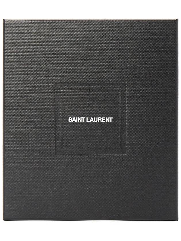 Envelope Compact Tri-Fold Mix Matelasse Metallic Grain Leather Half Wallet Brunn Metallized - SAINT LAURENT - BALAAN 10