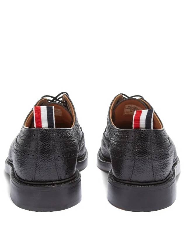 Men's Classic Long Wing Brogue Lace Up Brogue Shoes Black - THOM BROWNE - BALAAN 7