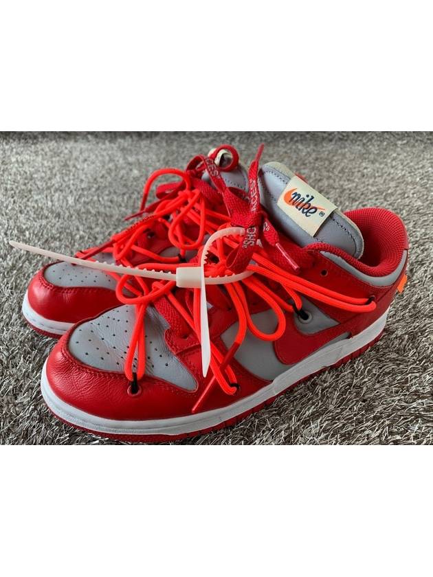 X Off White Dunk Low University Red 6 5 255 - NIKE - BALAAN 1