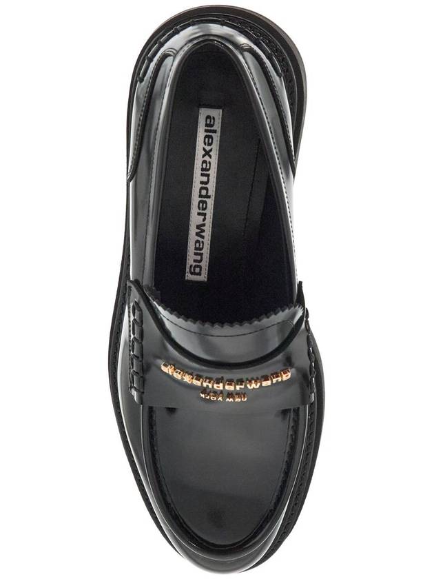 CARTER leather platform loafers black - ALEXANDER WANG - BALAAN 3