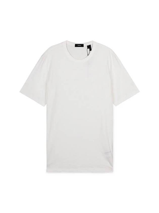 Men's Essential Cosmos Short Sleeve T-Shirt White - THEORY - BALAAN 1