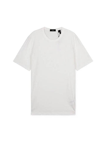 Men's Essential Cosmos Short Sleeve T-Shirt White - THEORY - BALAAN 1