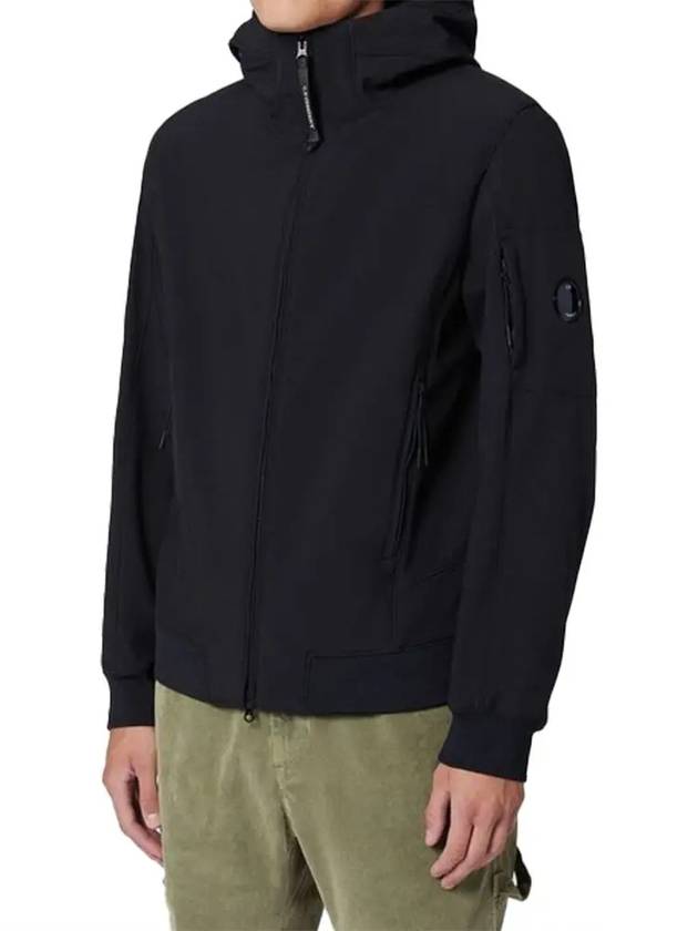 Lens Wappen Patch Zip Up Hoodie Black - CP COMPANY - BALAAN 3