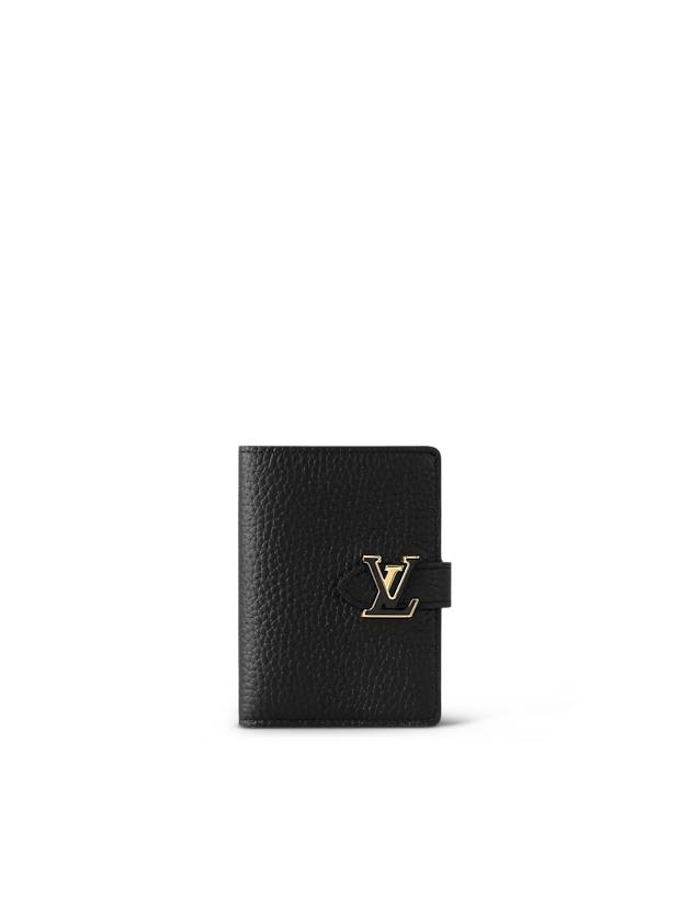 LV Vertical Compact Half Wallet Black - LOUIS VUITTON - BALAAN 2