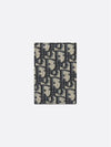 Vertical Half Card Holder Beige And Black  Oblique Jacquard - DIOR - BALAAN 4