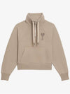 Heart Logo Half Cotton Anorak Beige - AMI - BALAAN 2