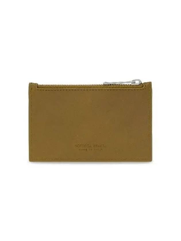 Intrecciato Zipper Card Wallet Acorn - BOTTEGA VENETA - BALAAN 3