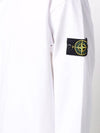 Waffen Patch Garment Dyed Heavy Cotton Sweatshirt White - STONE ISLAND - BALAAN 8