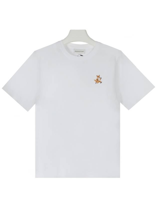 Speedy Fox Patch Comfort Short Sleeve T Shirt White - MAISON KITSUNE - BALAAN 2