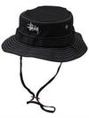 Contrast Topstitching Boonie Hat Black - STUSSY - BALAAN 1