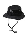 Contrast Topstitching Boonie Hat Black - STUSSY - BALAAN 1