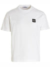 Wappen Logo Patch Short Sleeve T-Shirt White - STONE ISLAND - BALAAN 2