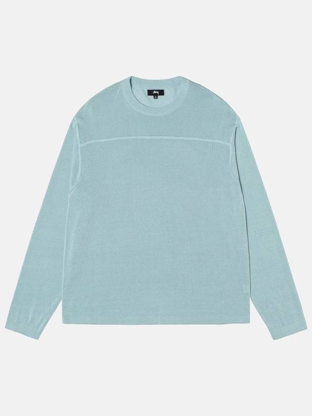 Football Knit Top Light Blue - STUSSY - BALAAN 3