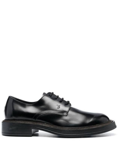 Tod'S Semi-Glossy Leather Derby Shoes - TOD'S - BALAAN 1