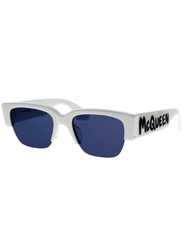 Sunglasses AM0405S 004 White - ALEXANDER MCQUEEN - BALAAN 3