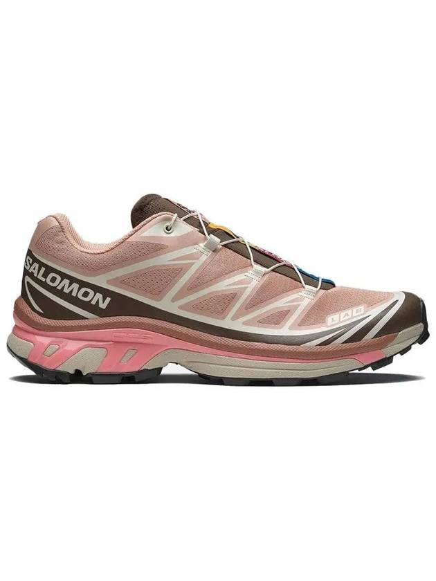 XT-6 Lace-Up Low-Top Sneakers Mahogany Rose - SALOMON - BALAAN 3