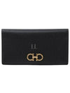 Gancini Chain Long Wallet Black - SALVATORE FERRAGAMO - BALAAN 2