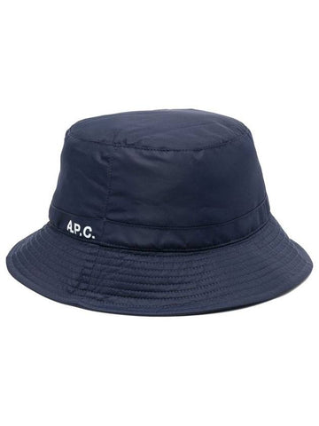 logo bucket hat navy - A.P.C. - BALAAN.