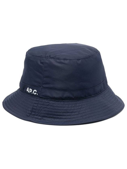 Logo Nylon Bucket Hat Navy - A.P.C. - BALAAN 1