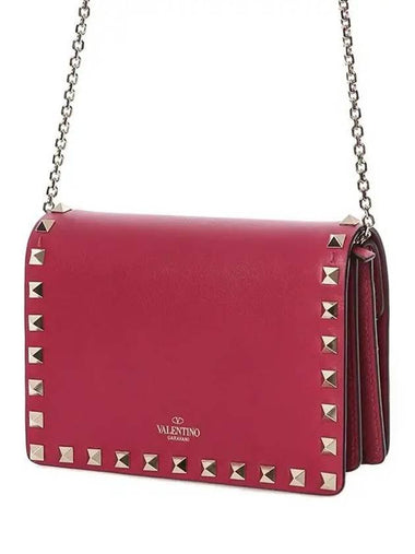 Rockstud Gold Chain Shoulder Mini Bag TW2P0249 BOL 16L - VALENTINO - BALAAN 1