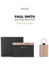 Signature Stripe Card Wallet Key Holder Half Wallet Set Black - PAUL SMITH - BALAAN 3