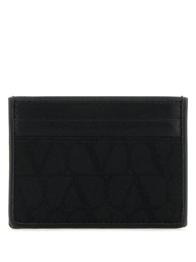 Toile Iconograph Card Wallet Black - VALENTINO - BALAAN 1