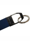 Lambskin Logo Strap Key Holder Blue - BOTTEGA VENETA - BALAAN 5