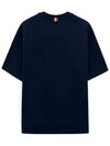 Cotton Oversized Pocket Short Sleeve T-Shirt Navy - THOM BROWNE - BALAAN 3