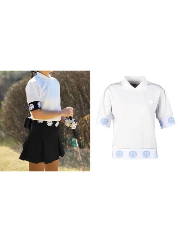 Smile Collar Short Sleeve Golf Shirt TO4M610W - LUX GOLF - BALAAN 3