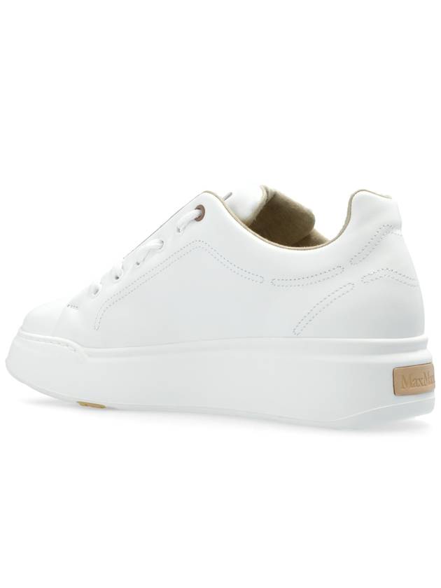 Maxive leather low top sneakers white - MAX MARA - BALAAN 6